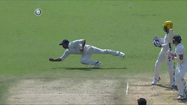 Baba Aparajith’s stunning diving catch