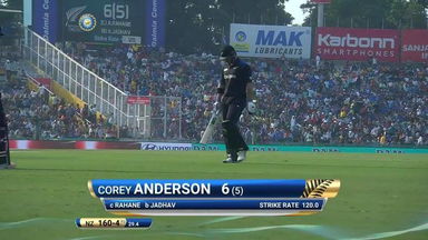 IND vs NZ 2016, 3rd ODI: Corey Anderson Wicket