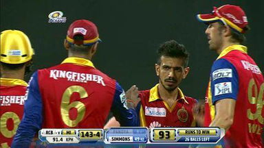 M46: MI vs RCB – Hardik Pandya Wicket