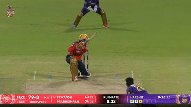 IPL 2025 M44: KKR vs PBKS - Priyansh Arya Six