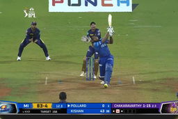 M56: MI vs KKR – Kieron Pollard Six