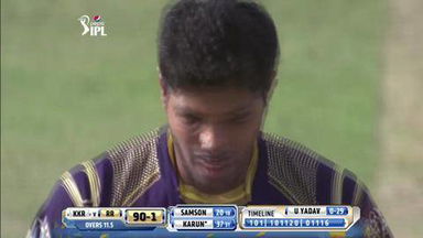M25: RR vs KKR–  Karun Nair Six