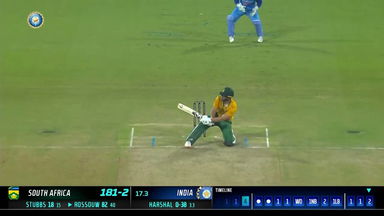 IND vs SA 2022, 3RD T20I: Rilee Rossouw  Six