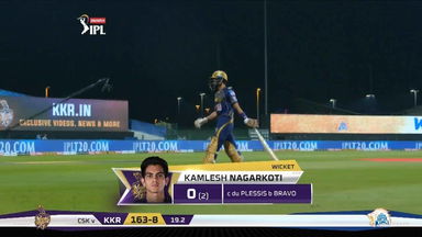 M21: KKR vs CSK – Kamlesh Nagarkoti Wicket