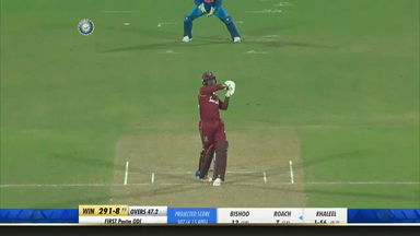 IND vs WI 2018, 1st ODI: Kemar Roach Six