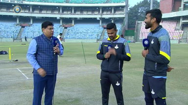 Ranji Trophy  2022/23, Delhi vs Tamil Nadu: L Vignesh & Warrier Interview
