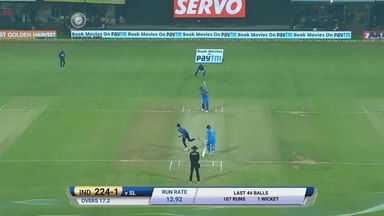 IND vs SL 2017, 2nd T20I: KL Rahul Six