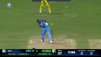 IND vs AUS 2022, 3RD T20I: Hardik Pandya  Six