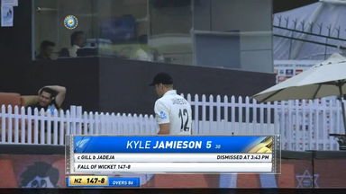 IND vs NZ 2021, 1st Test, Day 5: Kyle Jamieson Wicket