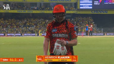 IPL 2025 M43: CSK vs SRH - Heinrich Klaasen Wicket