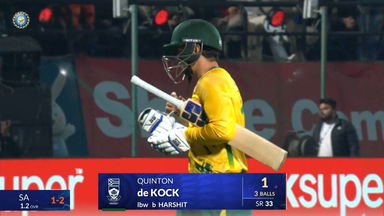 IND vs SA 2025, 3rd T20I: Quinton De Kock Wicket