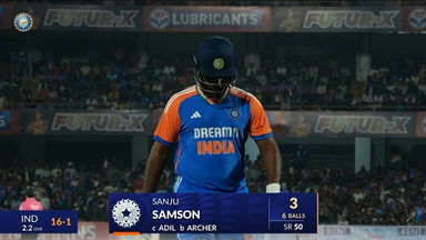 IND vs ENG 2025, 3rd T20I: Sanju Samson Wicket