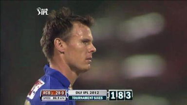Match 18 RCB vs RR – Agarwal's 3rd Six