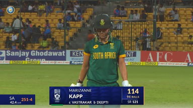 IND-W vs SA-W 2024, 2nd ODI: Marizanne Kapp Wicket