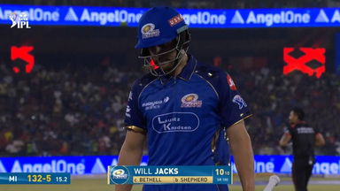 IPL 2026 M54: RCB vs MI - Will Jacks Wicket