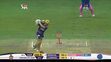 M54: KKR vs RR – Eoin Morgan Six