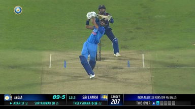 IND vs SL 2023, 2ND T20I: Axar Patel  Six