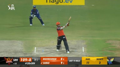 M10: LSG vs SRH – Abdul Samad Six