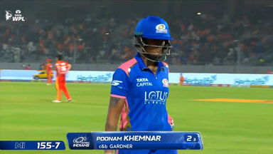 Wicket: Match 19, Gujarat Giants vs Mumbai Indians, WPL 2026: Poonam Khemnar Wicket