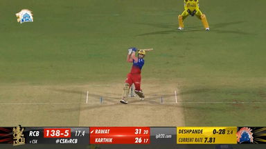 M01: CSK vs RCB – Anuj Rawat Six