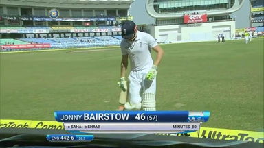 IND vs ENG 2016 - 1st Test, day 2 : Jonny Bairstow Wicket