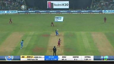 IND vs WI 2019, 3rd T20I: Virat Kohli Six