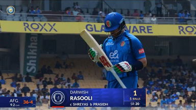IND vs AFG 2026, 3rd ODI: Darwish Abdul Rasool Wicket
