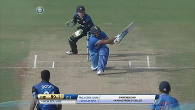 IND vs NZ 2016, 5th ODI: Rohit Sharma  Six