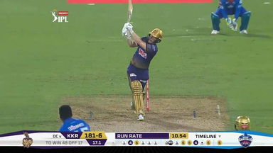 M16: DC vs KKR – Eoin Morgan Six