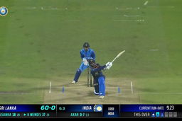 IND vs SL 2023, 2ND T20I: Kusal Mendis  Six