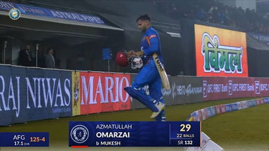 IND vs AFG 2024, 1ST T20I: Azmatullah Omarzai Wicket