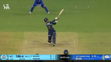 IPL 2025 M09: GT vs MI - Rashid Khan Six