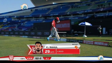 M53: CSK vs KXIP – KL Rahul Wicket