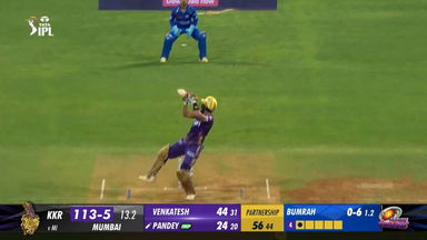 M51: MI vs KKR – Manish Pandey Six