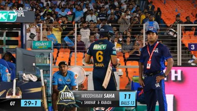 M17: GT vs PBKS – Wriddhiman Saha Wicket