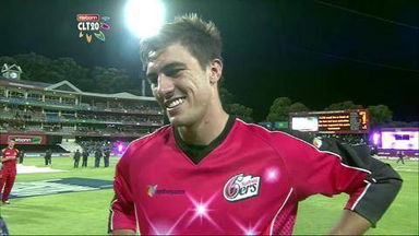CLT20 2012 M23: LIO vs SYD – Interview - Mitchell Starc