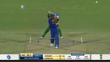 IND vs SA 2022, 1ST T20I: Shreyas Iyer Six