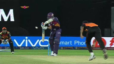 M40: RPS vs SRH – Ajinkya Rahane Wicket