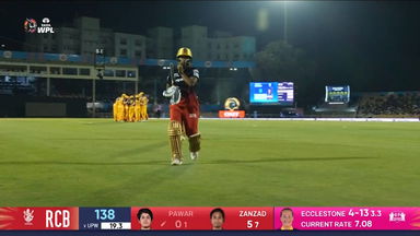 M08- RCB vs UPW: Sahana Pawar  Wicket