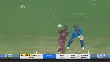 IND vs WI 2019, 1st T20I: Evin Lewis Six