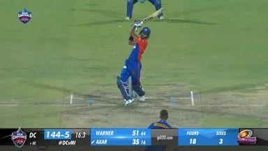 M16: DC vs MI – Axar Patel Six