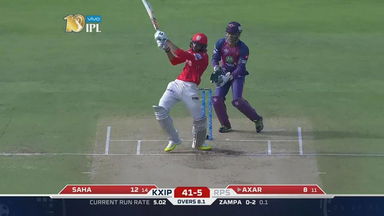 M55: RPS vs KXIP –  Axar Patel Six