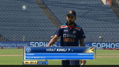 IND vs ENG 2021, 3RD ODI : Virat Kohli Wicket
