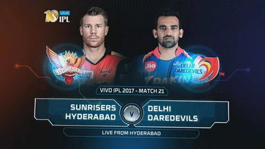 IPL 2017 M21: SRH vs DD  – Match Highlights