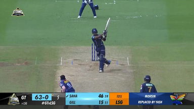M51: GT vs LSG –  Wriddhiman Saha  Six