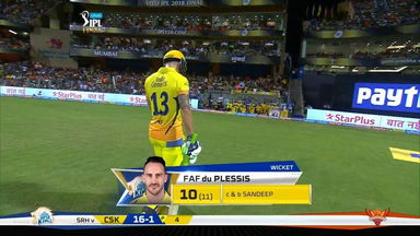Final: CSK vs SRH – Faf du Plessis Wicket
