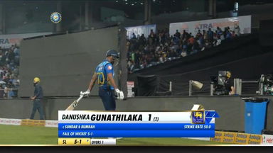 IND vs SL 2020, 3rd T20I: Danushka Gunathilaka Wicket