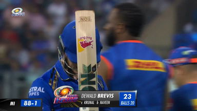 M67: MI vs LSG – Dewald Brevis Wicket