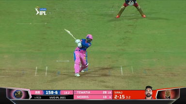 M16: RCB vs RR – Rahul Tewatia Six