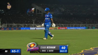 M60: KKR vs MI – Ishan Kishan Wicket
